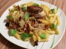 Italienisches Steak-Päckchen mit Knoblauch-Penne - Rezept