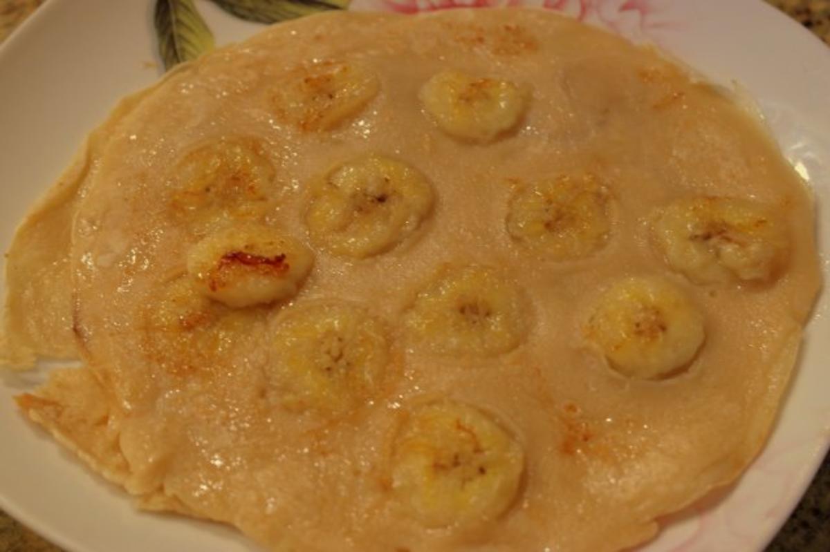 Süßspeise: Bananen-Pfannkuchen - Rezept