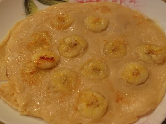 Süßspeise: Bananen-Pfannkuchen - Rezept