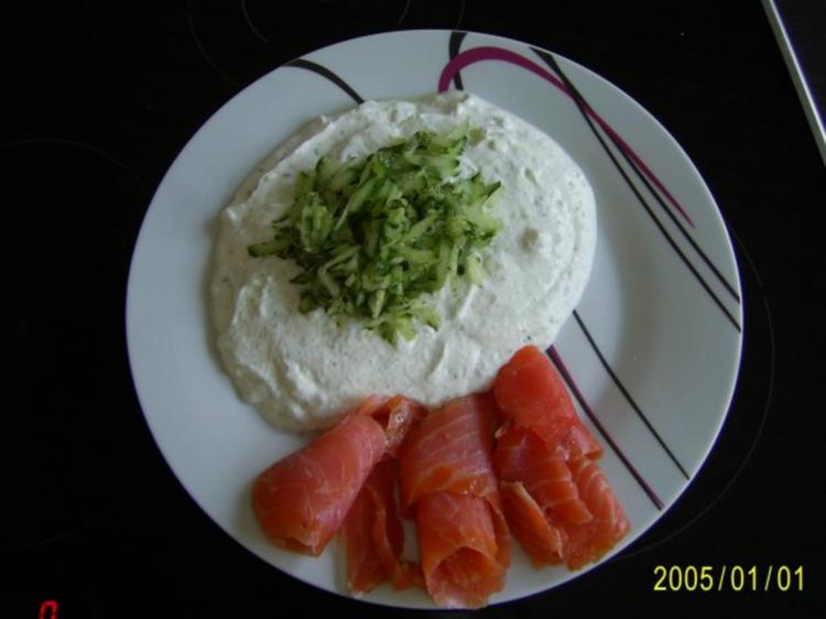 Fisch Lachs und MeerrettichQuark... Rezept kochbar.de