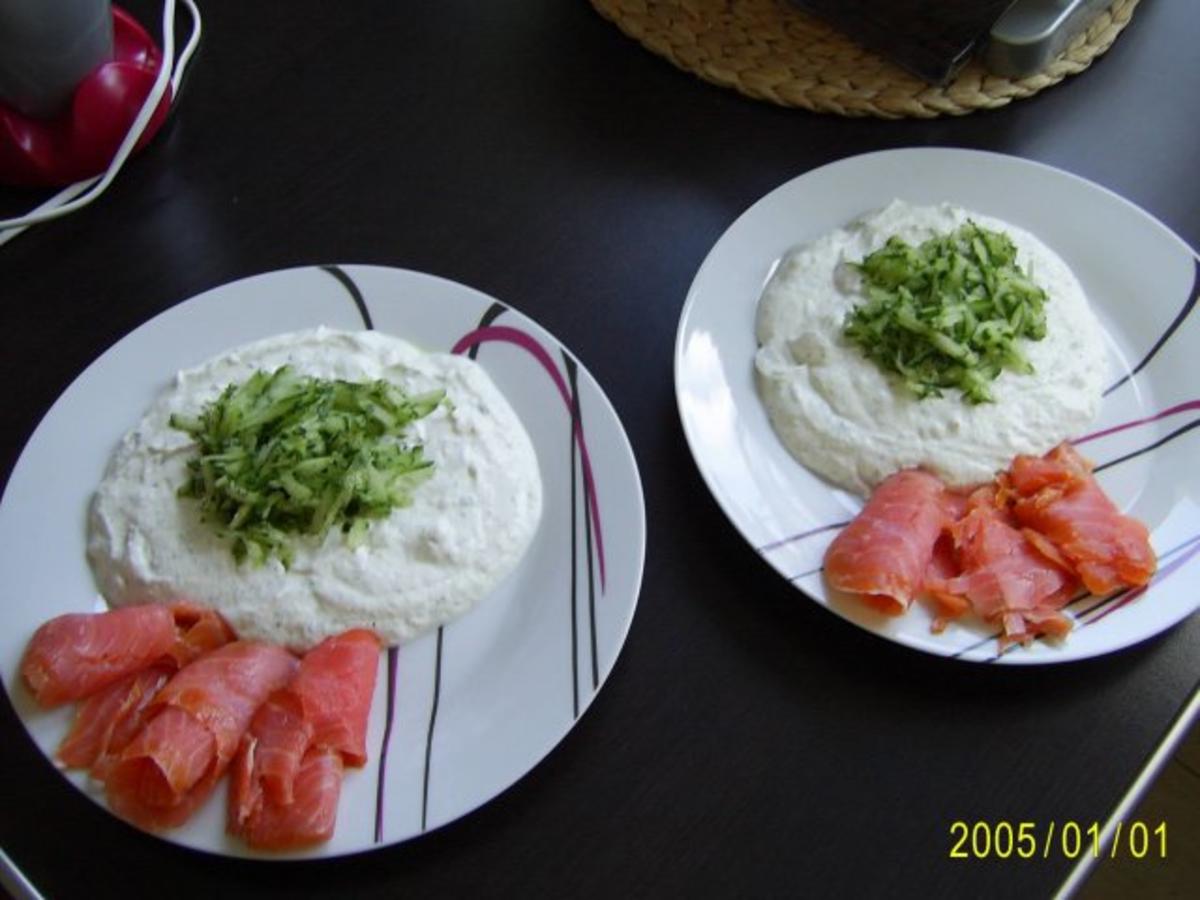 Fisch Lachs und MeerrettichQuark... Rezept kochbar.de