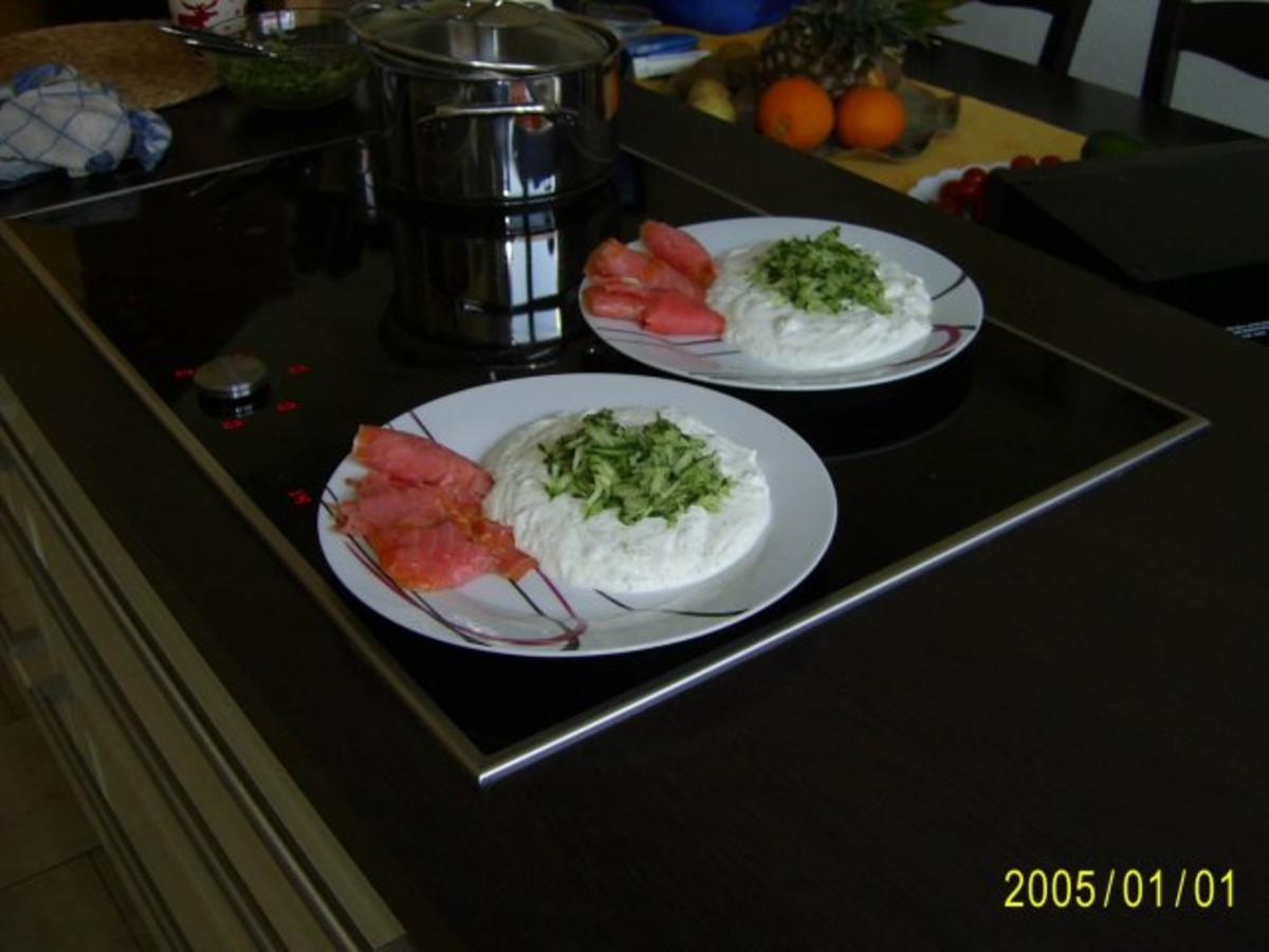 Fisch Lachs und MeerrettichQuark... Rezept kochbar.de