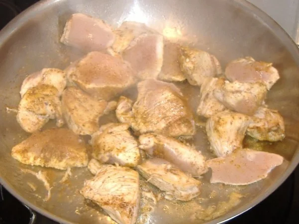 Hähnchencurry mit Kürbis und Reis - Rezept - Bild Nr. 3