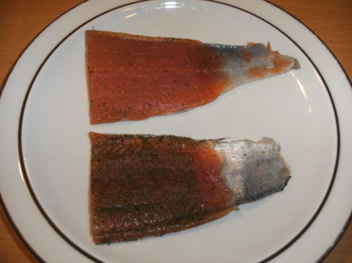 Fisch: Lachsforelle, graved Art - Rezept