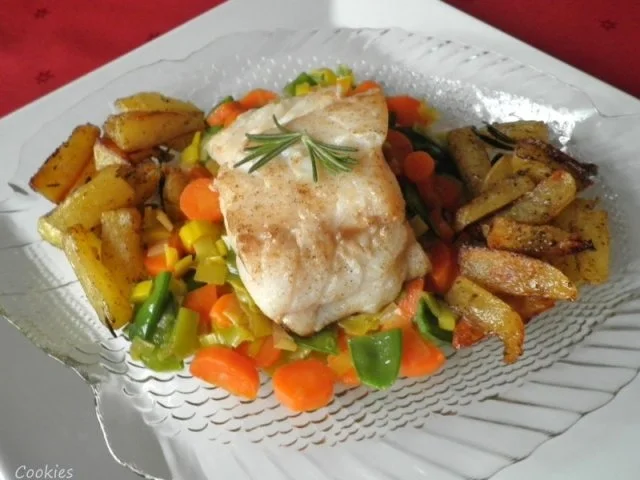 Rezept: Skrei auf bunten Gemüse ... Bild Nr. 2 Skrei auf bunten Gemüse ... - Rezept - Bild Nr. 2