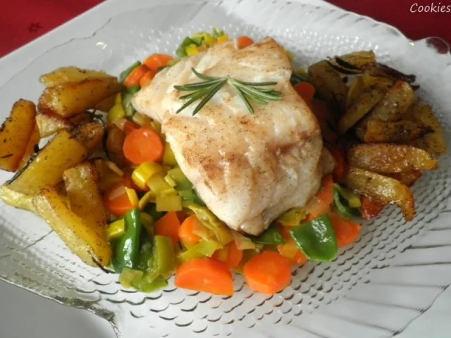 Rezept: Skrei auf bunten Gemüse ... Bild Nr. 9 Skrei auf bunten Gemüse ... - Rezept - Bild Nr. 9