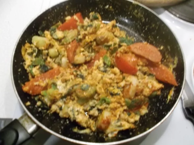 Abendbrot: Trüffelkäse-Rührei mit Lauch - Rezept - Bild Nr. 10