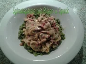 Spinatspätzle mit Pilzen - Rezept