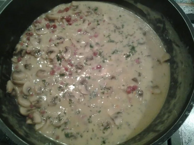 Rezept: Spinatspätzle mit Pilzen Bild Nr. 3 Spinatspätzle mit Pilzen - Rezept - Bild Nr. 3