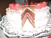 Himbeertorte mit dunklem Boden - Rezept