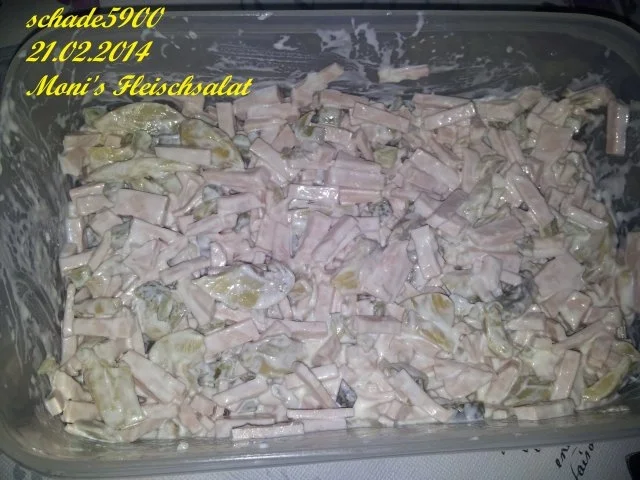 Moni's Fleischsalat - Rezept