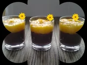 ♥ Schokodessert mit Mangopüree ♥ - Rezept