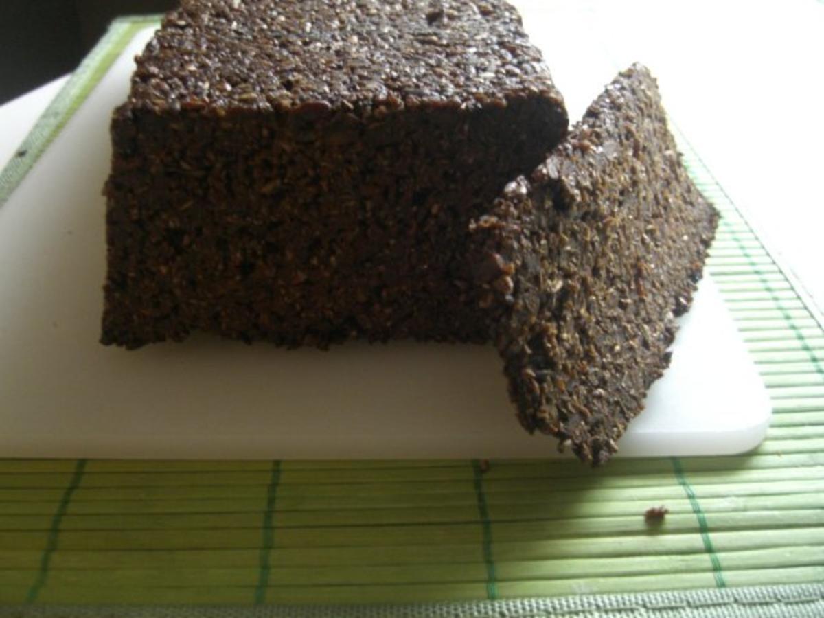 Pumpernickel eine Geduldsaufgabe, aber schmeckt wie gekauft.........so ...