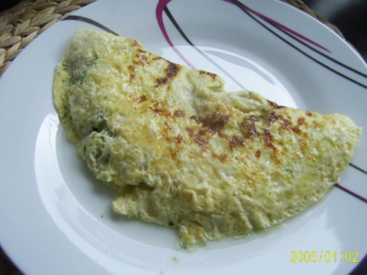 Eier: Kräuter-Omelett mit Ziegenkäse - Rezept - Bild Nr. 7