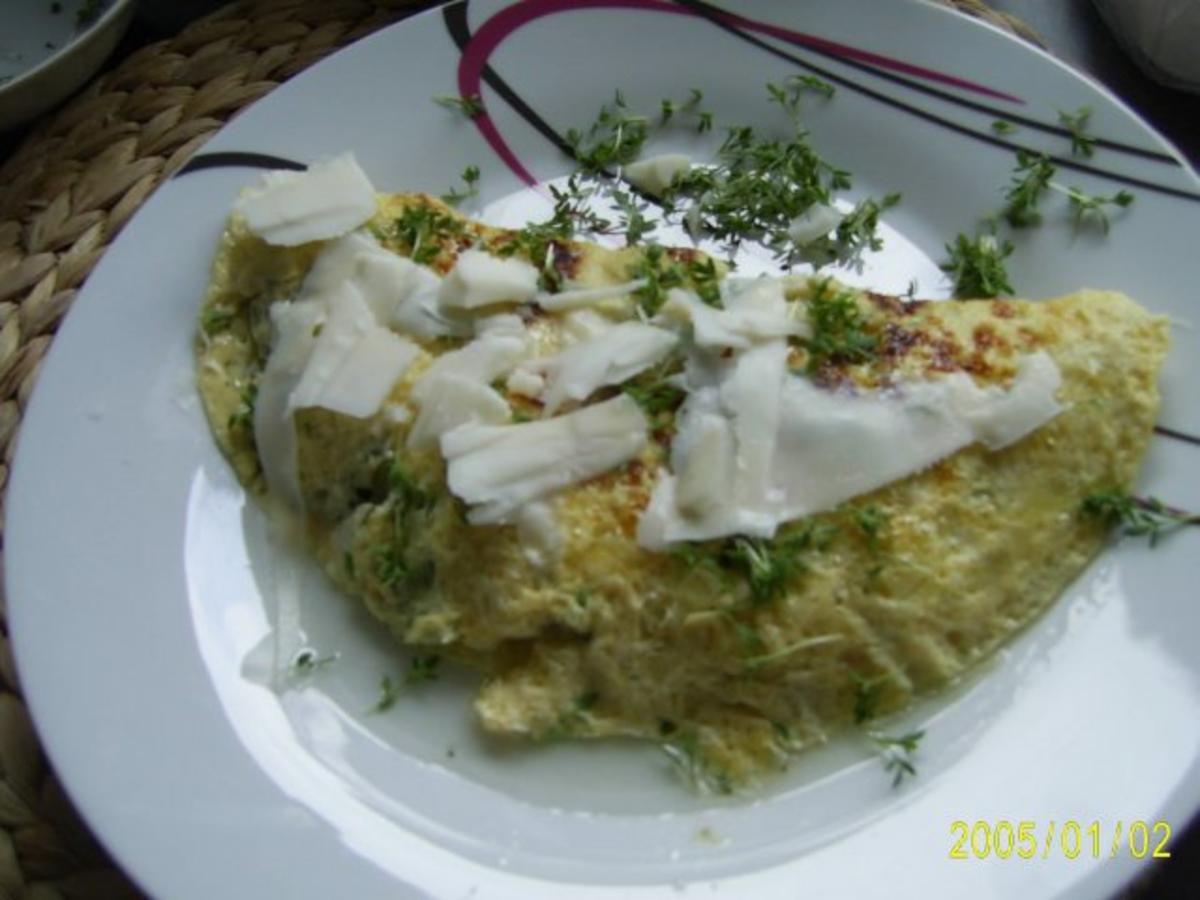 Eier: Kräuter-Omelett mit Ziegenkäse - Rezept - Bild Nr. 10