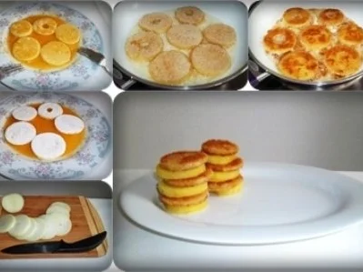 Zwiebel – Kartoffelscheiben mit Schweinekoteletts. - Rezept - Bild Nr. 21