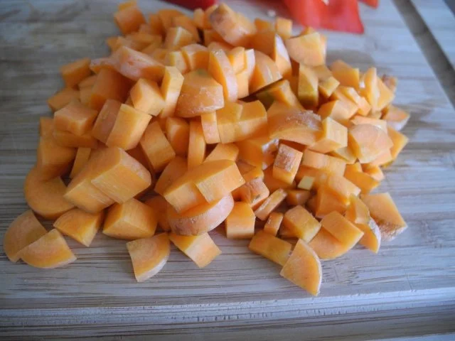 Vegan : Bunter Seitan - Reissalat mit Feldsalat - Rezept - Bild Nr. 5