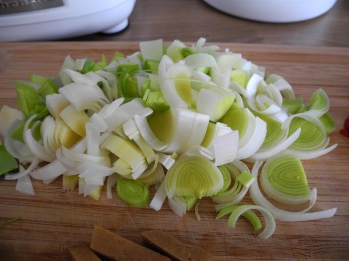 Vegan : Bunter Seitan - Reissalat mit Feldsalat - Rezept - Bild Nr. 8