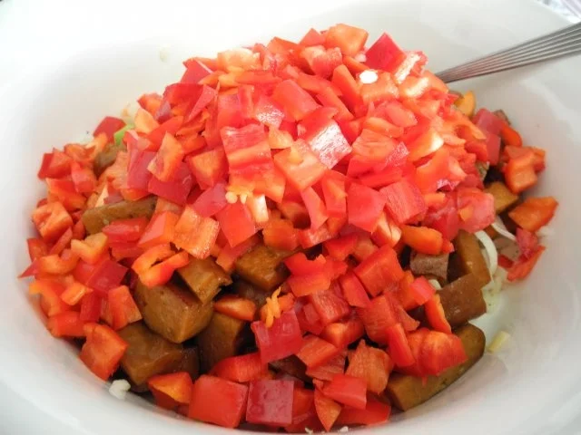 Vegan : Bunter Seitan - Reissalat mit Feldsalat - Rezept - Bild Nr. 15