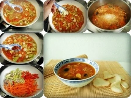 Indonesische Glasnudelsuppe mit Hähnchenfleisch - Rezept - Bild Nr. 24