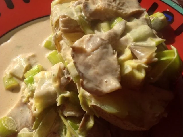 Austernpilze in Sahnesoße - Rezept