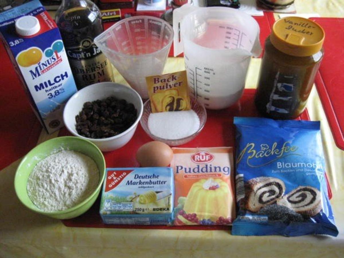 Mohnkuchen mit Vanillepudding - Rezept - Bild Nr. 2