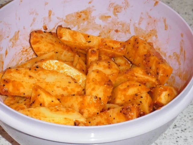 Rezept: Kartoffel Wedges (Gemüse) aus dem Ofen Bild Nr. 2 Kartoffel Wedges (Gemüse) aus dem Ofen - Rezept - Bild Nr. 2