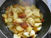 Vegan : Karamelisierte Bratkartoffeln mit schnellem Salat - Rezept