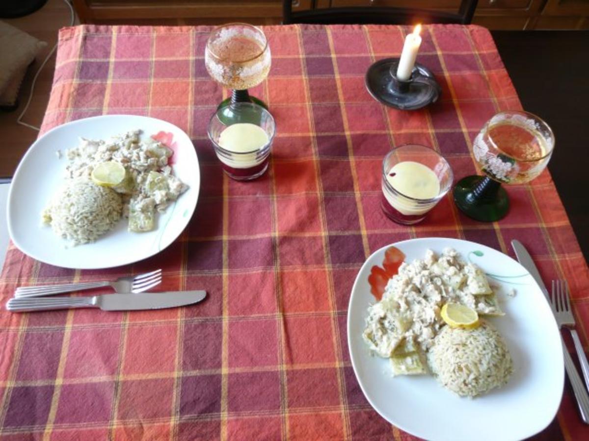 Vegan : Geschmorte Gurken in Mandelsahne - Rezept