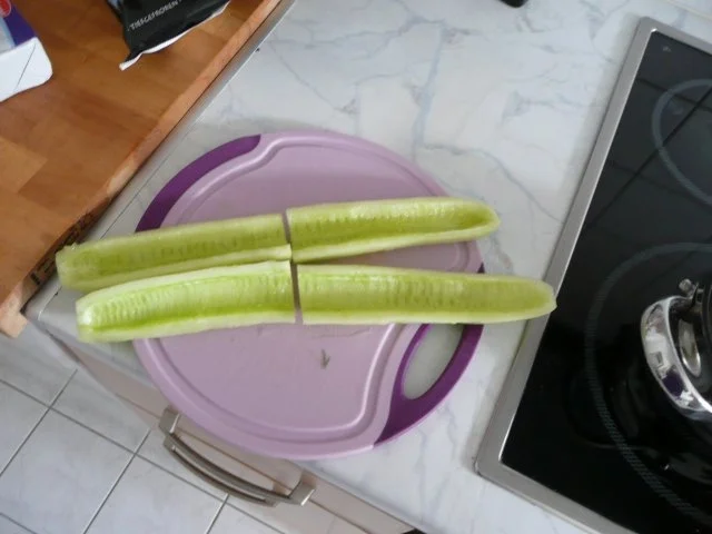 Vegan : Geschmorte Gurken in Mandelsahne - Rezept - Bild Nr. 4