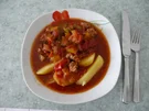 Vegan : Buntes Soja - Paprika Gulasch - Rezept