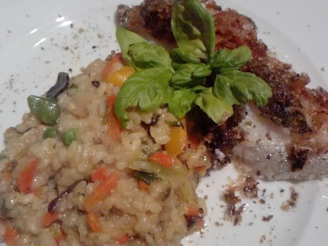 FISCH KRIEGT DIE KUGEL -----  HEILBUTTSTEAK GEBRATEN MIT ASIA-RISOTTO-BEILAGE - Rezept - Bild Nr. 13