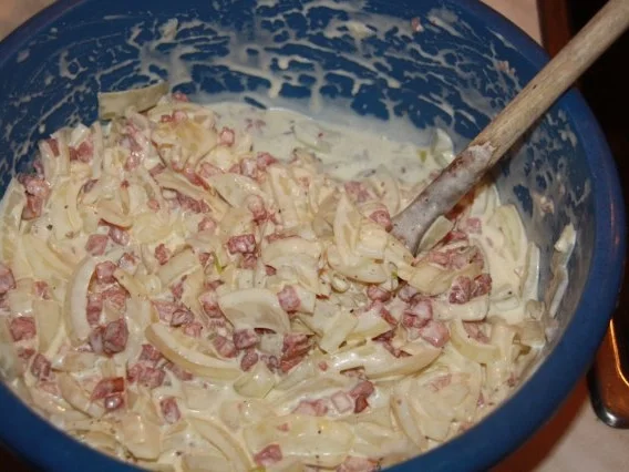 Flammkuchen Elsässer Art - Rezept - Bild Nr. 8