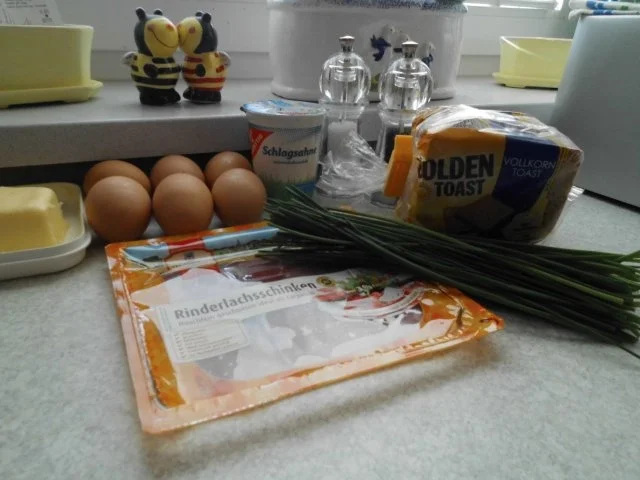 Rezept: Toast mit Rindersaftschinken und Rührei Bild Nr. 2 Toast mit Rindersaftschinken und Rührei - Rezept - Bild Nr. 2