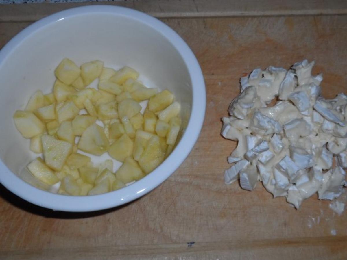 Vorspeise/Zwischengericht: Blätterteig-Tartelettes mit Camembert, Schinken & Apfel - Rezept - Bild Nr. 4