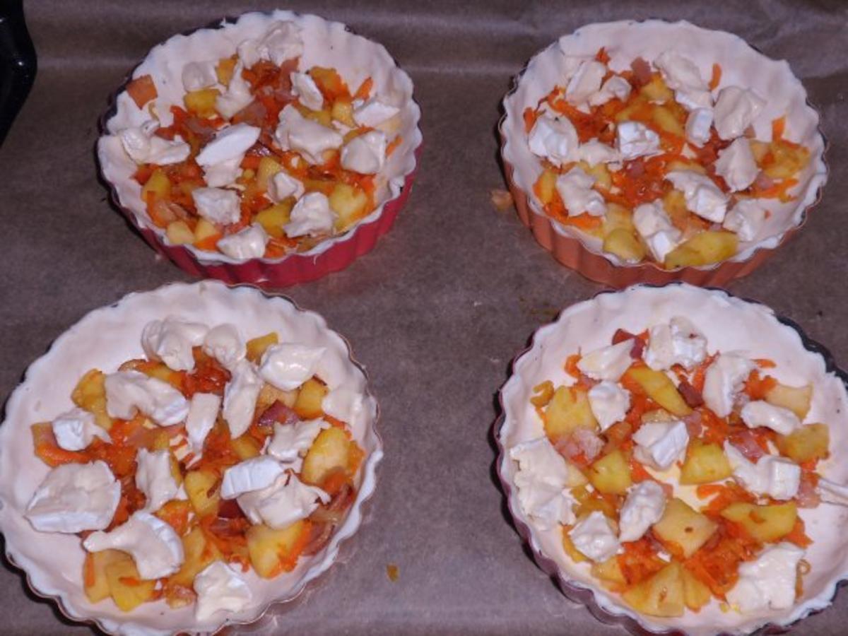 Vorspeise/Zwischengericht: Blätterteig-Tartelettes mit Camembert, Schinken & Apfel - Rezept - Bild Nr. 10