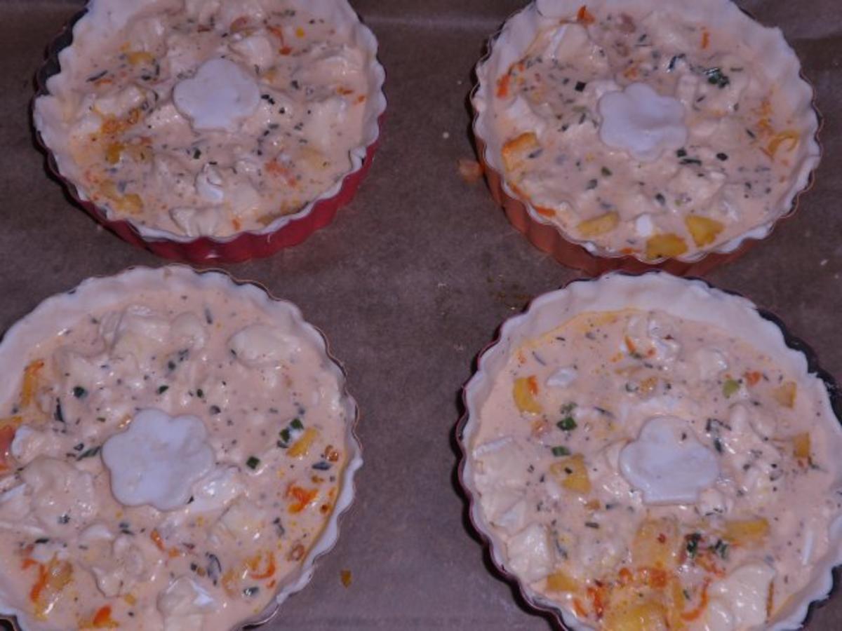 Vorspeise/Zwischengericht: Blätterteig-Tartelettes mit Camembert, Schinken & Apfel - Rezept - Bild Nr. 11