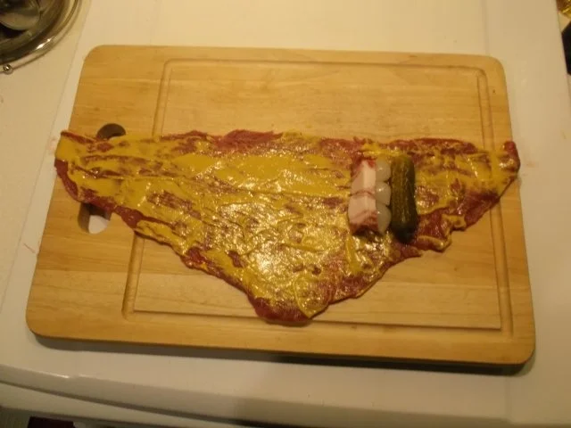 Rezept: Fleisch: Rinderrouladen wie sie meine Mutter machte! Bild Nr. 4 Fleisch: Rinderrouladen wie sie meine Mutter machte! - Rezept - Bild Nr. 4