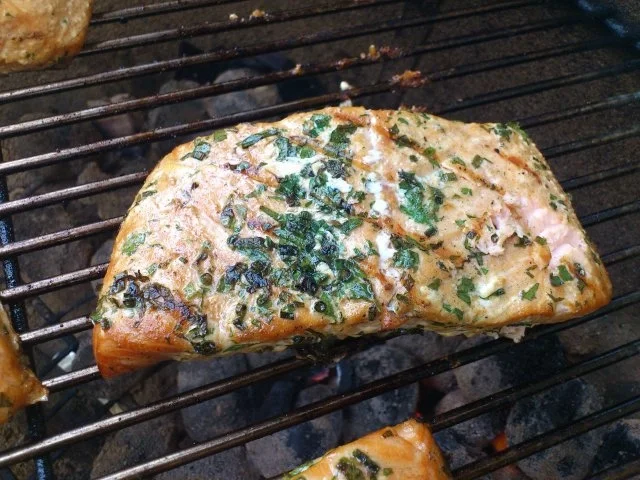 Kräuterlachs mit Wok Gemüse - Rezept - Bild Nr. 2