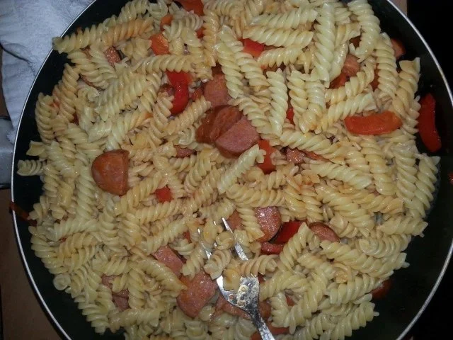 Nudel-Cabanossi-Pfanne - Rezept