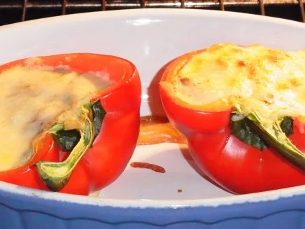 Zweierlei Vegetarisch gefüllte Paprika aus dem Ofen - Rezept - Bild Nr. 4