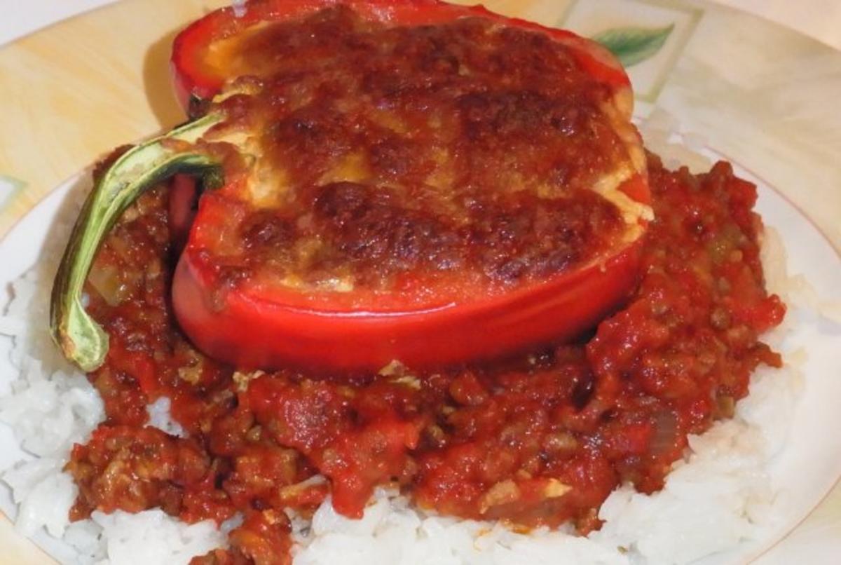 Zweierlei Vegetarisch gefüllte Paprika aus dem Ofen - Rezept - Bild Nr. 6