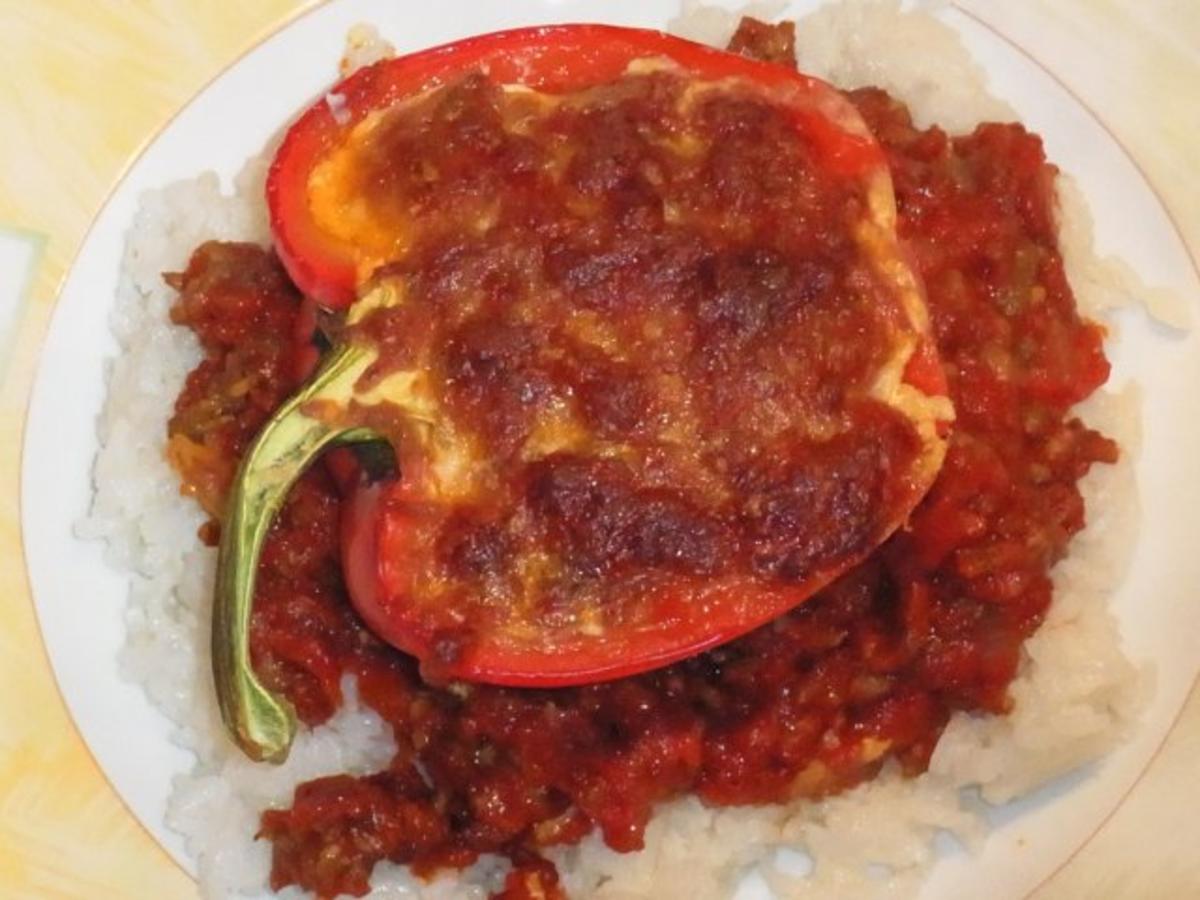 Zweierlei Vegetarisch gefüllte Paprika aus dem Ofen - Rezept - Bild Nr. 7