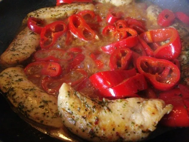 Rezept: marinierte Hähnchenfilet mit Paprikagemüse Bild Nr. 9 marinierte Hähnchenfilet mit Paprikagemüse - Rezept - Bild Nr. 9