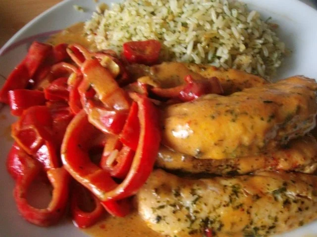 Rezept: marinierte Hähnchenfilet mit Paprikagemüse Bild Nr. 11 marinierte Hähnchenfilet mit Paprikagemüse - Rezept - Bild Nr. 11