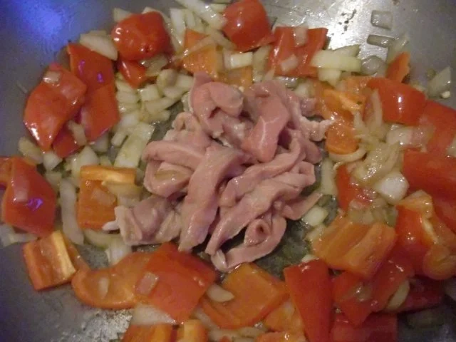 Kalbsgeschnetzeltes mit Paprika - Rezept - Bild Nr. 3