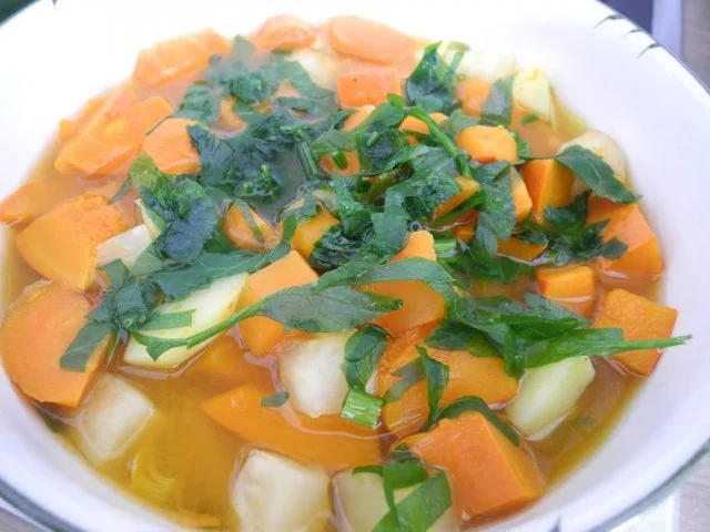 Vegan : Bunter Gemüse - Kürbis - Eintopf - Rezept - Bild Nr. 11