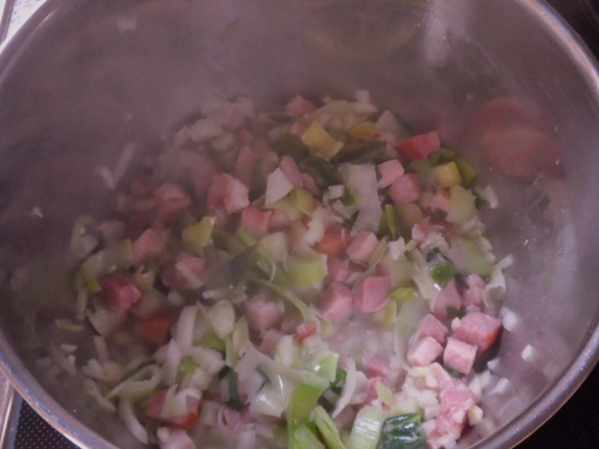 Eintöpfe &amp; Suppen: Bunter Bohneneintopf mit Kasseler und Cabanossi ...