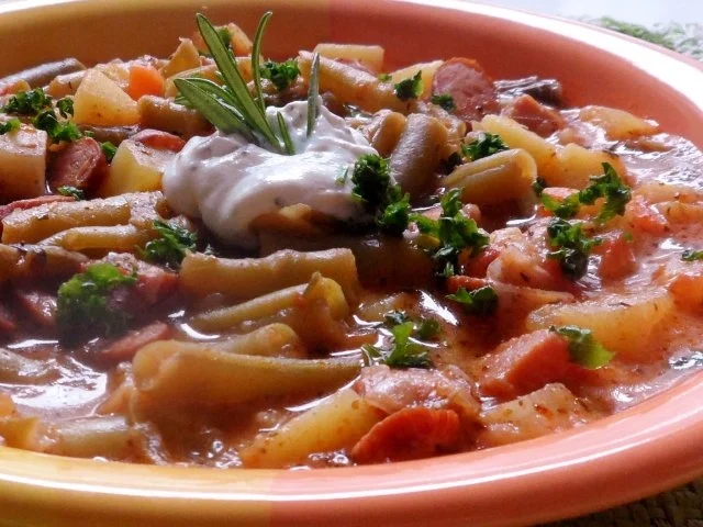 Eintöpfe & Suppen: Bunter Bohneneintopf mit Kasseler und Cabanossi - Rezept - Bild Nr. 11