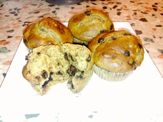 Erdnussbutter-Bananen Muffins - Rezept